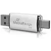 Image de MediaRange MR941-1 (1000 Go, USB-A, USB-C), Clé USB, Argent