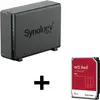 Image de Synology DiskStation DS124 Serveur NAS 1 baie boîtier vide + 1x WD Red SATA 3.5"" HDD 4TB disque dur (1 x 4 To, WD Red), NAS, Noir