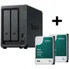 Image de Synology Disk Station DS725+ NAS-Server + Plus 3.5"" SATA 6Gb/s Festplatte 16 TB (2 x 8TB) (2 x 8 To), NAS, Noir