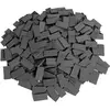 Image de LEGO 2x4 Tiles Dark Grey - 100 pièces - Tuile gris bleuté foncé 87079 (87079, Accessoires LEGO)