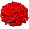 Image de LEGO Duplo 2x4 briques rouges - 80 pièces - blocs de construction de base rouges NOUVEAU (3011)