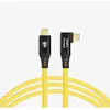 Image de Cobra CobraTether USB-C Cable 10m Srtaight to 90 Ÿellow (10 m, USB 3.2 Gen 1), Câble USB