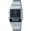 Image de Casio, Montre, Vintage Edgy, Argent, Noir, (Chronographe, 32 mm)