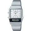 Image de Casio, Montre, Vintage, Argent, (Chronographe, Montre numérique, Montre analogique, 32 mm)