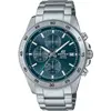 Image de Casio, Montre, Edifice, Argent, Bleu, (Chronographe, 44 mm)