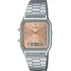 Image de Casio, Montre, AQ-230A-4AMQYES, Rouge, Rose, Argent, (28 mm)