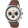 Image de Casio, Montre, EFR-575L-7AEF, Argent, Marron, (Chronographe, Montre analogique, 40 mm)