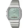 Image de Casio, Montre, Vintage, Bleu, Argent, (Chronographe, Horloge analogique, 36 mm)
