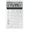 Image de Casio, Calculatrice, JW-200DQ-WE weiss (Fonctionnement sur piles, Panneau solaire)