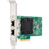 Image de HPE E Adaptateur Ethernet 2 ports, BASE-T, Broadcom BCM57416 (PCI-E x8), Carte réseau, Vert