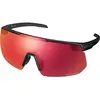 Image de Shimano, Unisexe, Lunettes de sport, S-phyre (Extra mat Blanc, Route Ridescape), Rouge