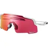 Image de Shimano, Unisexe, Lunettes de sport, Equinox 5 Road VLT 21% (Blanc, Blanc mat, Rouge), Blanc, Rouge