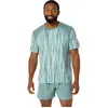 Image de ASICS Performance, Hommes, T-shirt de sport, Road AOP SS Top (M), Vert, M