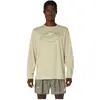 Image de ASICS, Hommes, T-shirt de sport, Fujitrail Logo Langarm-Oberteil Grün (M), Vert, M