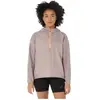 Image de ASICS, Femmes, Veste de running, Fujitrail Packable Windbreaker Grau (L), Argent, Gris, L