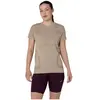 Image de ASICS, Femmes, T-shirt de sport, Haut sans coutures Road en acier inoxydable pour femme (L), Gris, Beige, L