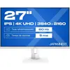 Image de Japannext 68,5cm JN-IPS270UHD60F-C65W-HSP-W HDMI/DP UHD (3840 x 2160 pixels, 27"), Moniteur, Blanc