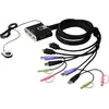 Image de Aten CS692, KVM à 2 ports, Commutateur KVM, Noir