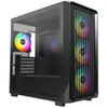 Image de Montech X5M (schwarz, Tempered Glass) (mATX, Mini-ITX), Boîtier PC, Noir