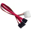 Image de Akasa Câble combiné SATA 2 (données et alimentation) (20 cm, 4 broches Molex, SATA II), Câble interne (PC)