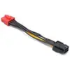 Image de Akasa Câble adaptateur PCIe 6 broches vers PCIe 8 broches (10 cm), Câble interne (PC)