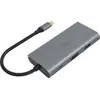 Image de Akasa Station d'accueil USB Type-C 9-In-1 (USB-C, 9 ports), Station d’accueil + hub USB, Argent