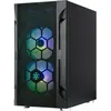 Image de Silverstone Fara H1M Pro Micro-ATX Case - Verre trempé, ARGB (mATX, Mini-DTX, Mini-ITX), Boîtier PC, Noir