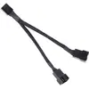 Image de Silverstone Y-Splitter 2-Fan PWM (10 cm, PWM à 4 broches), Câble interne (PC)
