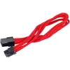 Image de Silverstone ATX Extension 6-6(PCI-E)Pin rouge (25 cm), Câble interne (PC)