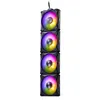 Image de Pack de 4 ventilateurs PC Xpg HURRICANE MAG 120 ARGB 120 mm noir pour boîtier