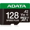 Image de Adata microSD 128GB Speed Plus UHS-I U3 + adaptateur (128 Go, microSDXC, U3, UHS-I), Carte mémoire, Vert, Blanc, Noir