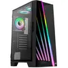 Image de AeroCool Boitier Moyen Tour ATX Mirage V2 RGB avec panneau vitré (Noir) (ATX, Mini-ITX, mATX), Boîtier PC, Noir