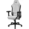 Image de AeroCool CROWNMOONSW Chaise de jeu vidéo Chaise de jeu universelle Assise rembourrée, Chaise gaming, Blanc