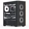 Image de AeroCool D501A-G-BK-v2 (ATX, mATX, Mini-ITX), Boîtier PC, Noir
