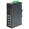 Image de Planet Commutateur Ethernet 4 ports de type Slim IP30 + 1 port 100Base-FX(SC) (4 ports), Switch réseau, Noir