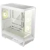 Image de Boîtier PC gaming MSI MAG PANO 130R PZ moyen tour blanc ARGB avec panneau latéral verre trempé