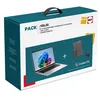 Image de Pack Ordinateur Portable Asus Vivobook 14S1407QA-BRUN078W 14'' Snapdragon X 16 Go RAM 512 Go SSD Gris - Azerty Français + Sac à dos + Souris sans fil