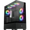 Image de Xigmatek Boitier Moyen Tour ATX Alphard RGB avec panneau vitré (Noir) (ATX, mATX, Mini-ITX), Boîtier PC, Noir, Blanc