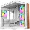 Image de Thermaltake Geh View 380 WS Midi Tower "ARGB Snow" White retail (ATX, mATX, Mini-ITX), Boîtier PC, Transparent, Blanc