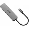 Image de Acer 5-in-1 Type-C Dongle (USB-C, 4 ports), Station d’accueil + hub USB, Argent