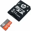 Image de HP SDU U3 Micro SD A1 card 64GB (64 Go, microSDXC, U3, UHS-I), Carte mémoire, Orange, Gris
