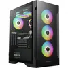 Image de Gamdias Boitier Moyen Tour ATX Talos E2 Elite RGB avec panneaux vitrés (Noir) (ATX), Boîtier PC, Noir