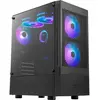 Image de Gamdias Boitier Moyen Tour ATX Talos E3 Mesh RGB avec panneaux vitrés (Noir) (ATX, mATX, Mini-ITX), Boîtier PC, Noir