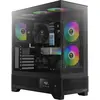 Image de Gamdias Boitier Moyen Tour ATX Atlas M1 RGB avec panneaux vitrés (Noir) (ATX, mATX, Mini-ITX), Boîtier PC, Noir