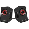 Image de Mars Gaming Enceintes de jeu MS1 MS1 noir rouge, Haut-parleur PC, Rouge, Noir