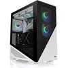 Image de Thermaltake Divider 370 TG ARGB Snow (ATX, mATX, Mini-ITX), Boîtier PC, Noir, Blanc