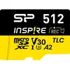 Image de Silicon Power Cartes mémoire Inspire 512Go, DDR200, W/A, CL10, V30, A2, TF SDXC UHS-IU3 (512 Go, microSDXC, U3, UHS-I), Carte mémoire, Noir, Jaune