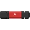 Image de Silicon Power DS72 (500 Go, USB-A, USB-C), Clé USB, Noir, Rouge