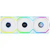 Image de Lian Li Uni Fan SL 120 LCD Reverse ARGB Wireless pack de 3 - Blanc
