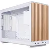 Image de Lian-Li DAN Cases A3-mATX Wood Edition PC-Gehäuse, Tempered Glass, Micro-ATX - Buche, weiss (mATX, Mini-ITX), Boîtier PC, Blanc, Marron